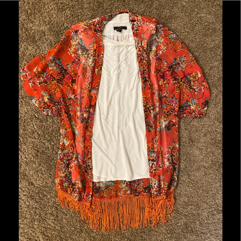 Beautiful Sheer Cardigan with Fringe